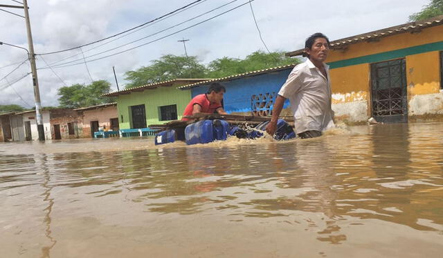  Pueblos del Bajo Piura se inundó en el 2017 . Foto: LR   