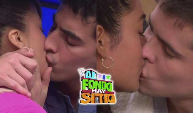 'Jimmy' y July se besaron con Dolores y Benjamín, respectivamente, en 'Al fondo hay sitio'. Foto: composición LR/América TV   