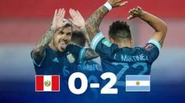  Perú 0- Argentina 2. Imagen: captura de YouTube   