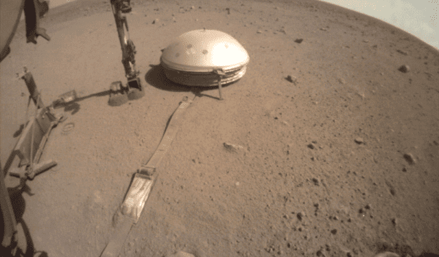  Fotografía tomada por la sonda Insight de la NASA en Elysium Planitia. Foto: NASA   