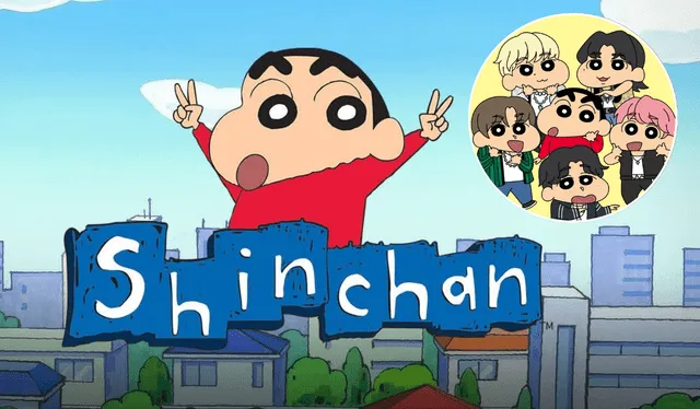  Los cantantes de TXT saldrán en un capítulo del anime 'Crayon Shin Chan' en octubre. Foto: composición LR/ Shin Chan Oficial 