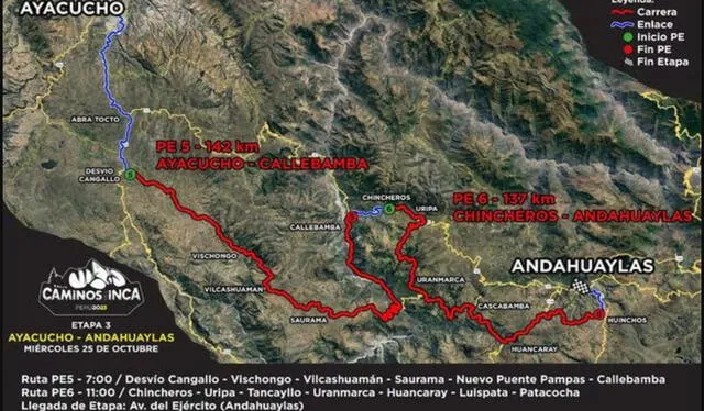  Etapa 3 del Rally Caminos del Inca 2023. Foto: difusión   