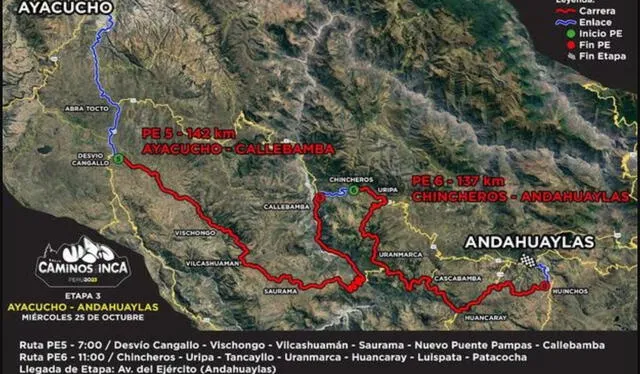  Etapa 3 del Rally Caminos del Inca 2023. Foto: difusión