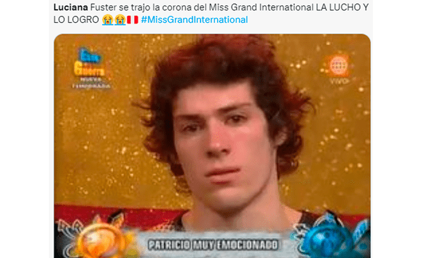  Luciana gana el Miss Grand y usuarios crean memes con Patricio Parodi. Foto: 'X'   