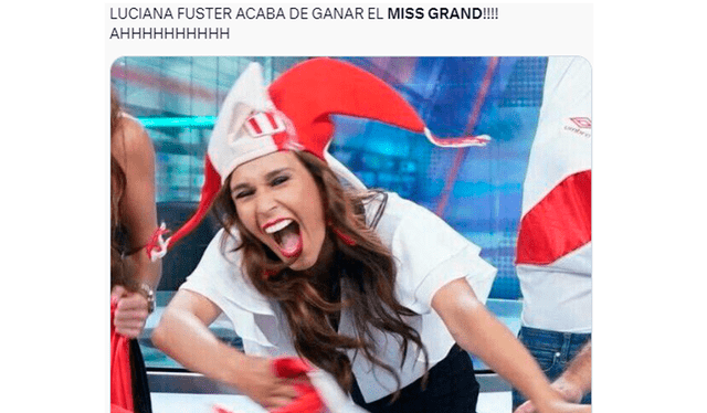  Cibernautas enloquecen tras la victoria de Luciana Fuster en el Miss Grand. Foto: 'X'   
