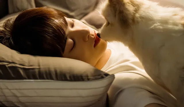  Hae Na se acerca lentamento a Seo Won para besarlo en forma de perro. Foto: MBC DRAMA 