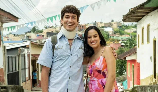 Juan Pablo Urrego y Ana María Estupiñán interpretan a Rigo y a Michelle, respectivamente, en la telenovela. Foto: Juan Pablo Urrego Instagram   
