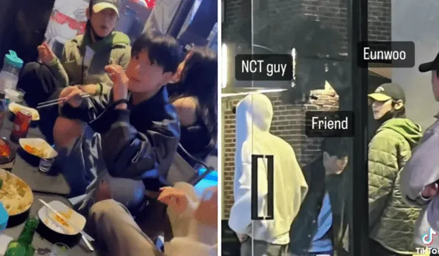  Jungkook y sus amigos idols de k-pop fueron abordados por una extraña. Foto: captura de TikTok   