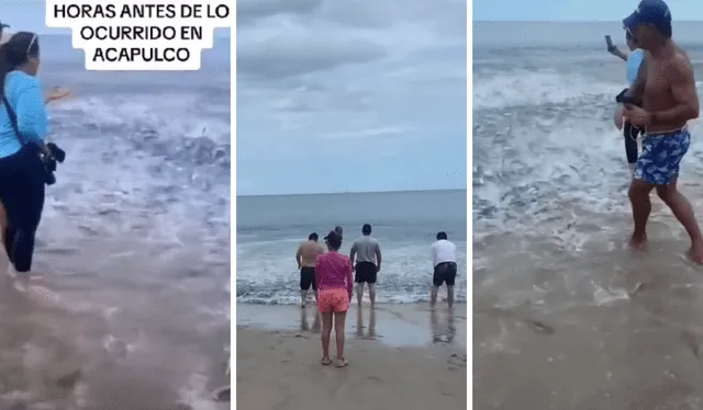  Las imágenes no fueron grabadas en Acapulco, sino en Florida. Foto: captura TikTok   