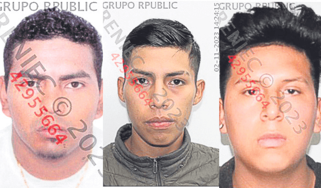  Tres víctimas del crimen identificadas como Juan Luis Torres, Carlos Aldair Torres y Carlos Daniel Tobar respectivamente. Foto: difusión    