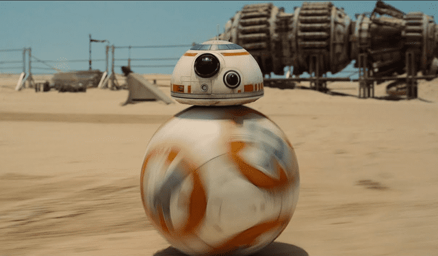 BB-8, 'Star Wars' character.  Photocapture: Star Wars   