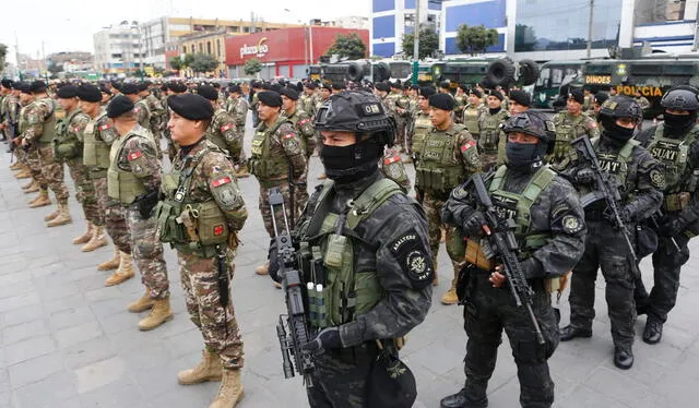  Autoridades tomaron medidas ante amenazas al orden público. Foto: Marco Cotrina / La República 