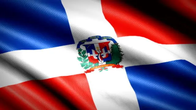  Bandera de República Dominicana. Foto: Videvo   