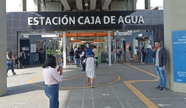  La estación Caja de Agua es una de las más concurridas de la Línea 1 del Metro de Lima. Foto: ATU/X   