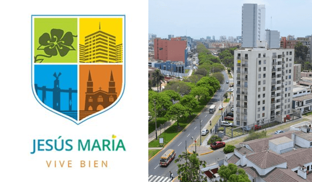 La residencial San Felipe figura en el escudo de la Municipalidad de Jesús María. Foto: composición LR/Triada Grupo Inmboliario   