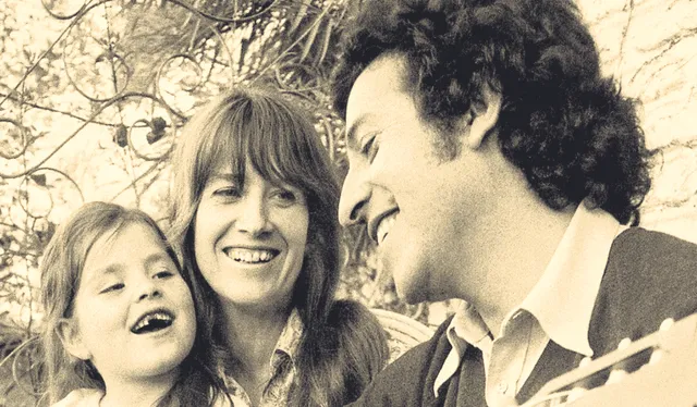  Familia. Con Víctor Jara y su hija, cuando todo era felicidad. Foto: difusión    