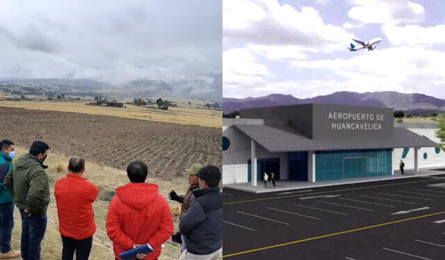 El aeropuerto de Huancavelica aún continúa como un proyecto pendiente. Foto: composición LR/NotiTransportes/Gobierno Regional de Huancavelica   