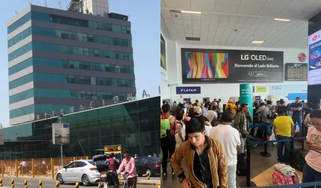 El Aeropuerto Internacional Jorge Chávez recibe al día alrededor de 63. 000 pasajeros. Foto: composición LR/archivo GLR   