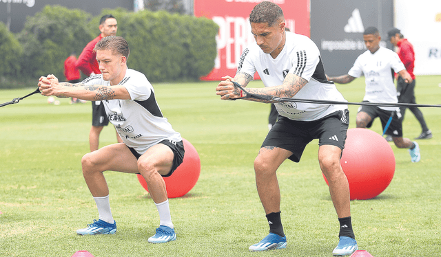  En videna. Perú volvió a entrenar pensando en la ‘Vinotinto’. Foto: difusión    