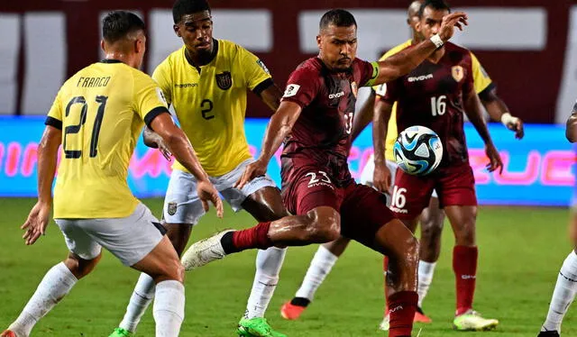 Venezuela igualó sin goles con Ecuador en el Monumental de Maturín por la fecha 5. Foto: AFP   