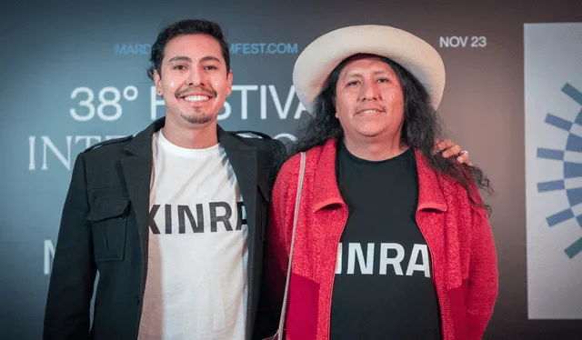 Walter Manrique y Marco Panatonic en el Festival de Cine del Mar de Plata. Foto: cortesía   