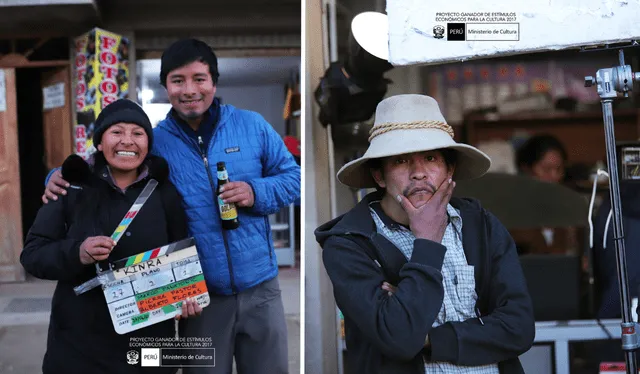 El equipo técnico de la película 'Kinra' estuvo conformado, en su mayoría, por personas de Cusco, Arequipa y Puno. Foto: cortesía   