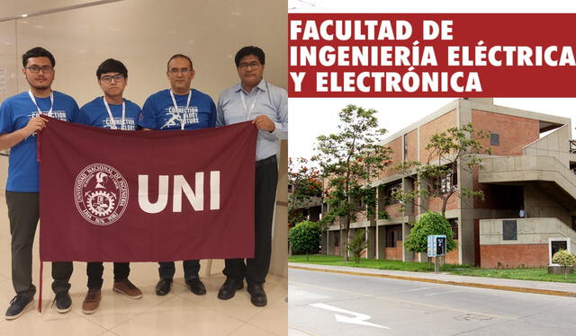 Los alumnos de la Facultad de Ingeniería Electrica y Electrónica (FIEE) han sido representantes del Perú en distintas competiciones internacionales. Foto: composición LR/Revista Proactivo/UNI   
