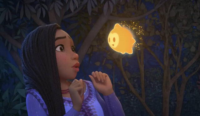 El encuentro de Asha con Estrella marcará el inicio de una mágica aventura. Foto: Disney   