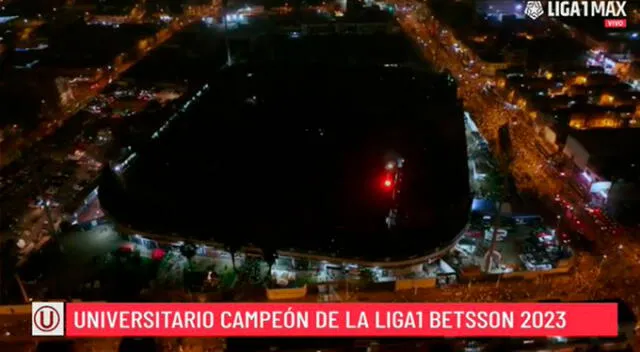 Alianza Lima apagó las luces de Matute cuando la 'U' salió campeón. Foto: captura Liga 1 Max   