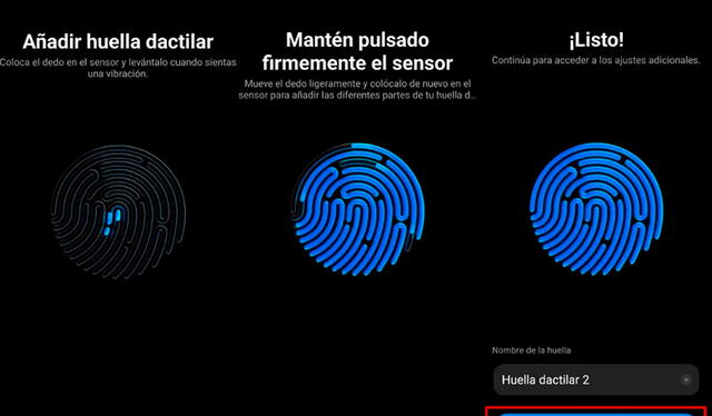 Asegúrate que tu celular pueda registrar 2 o más huellas. Foto: Andro4all 