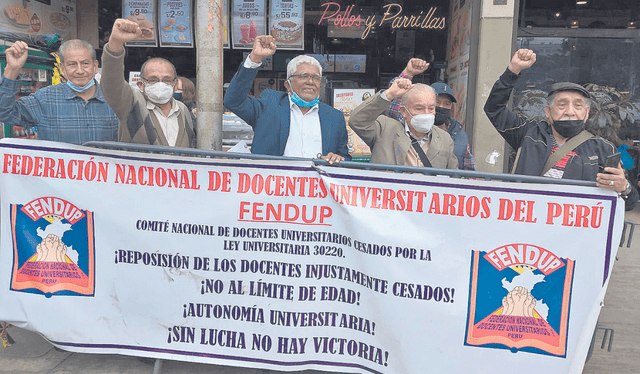  Firmes. Catedráticos llevan dos meses en huelga nacional. Foto: difusión    