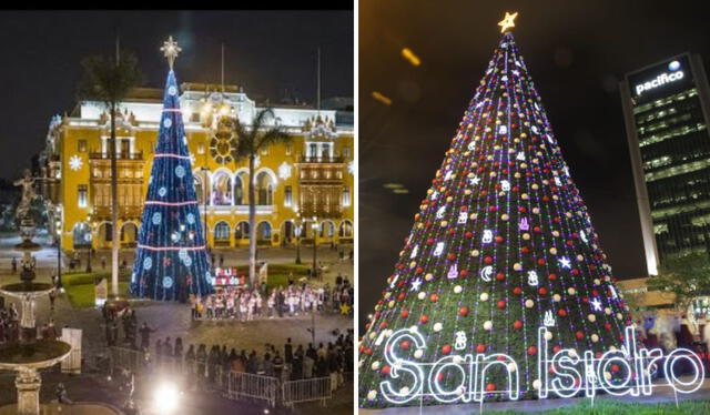  Los distritos de Lima se preparan para la Navidad 2023. Foto: composición LR   