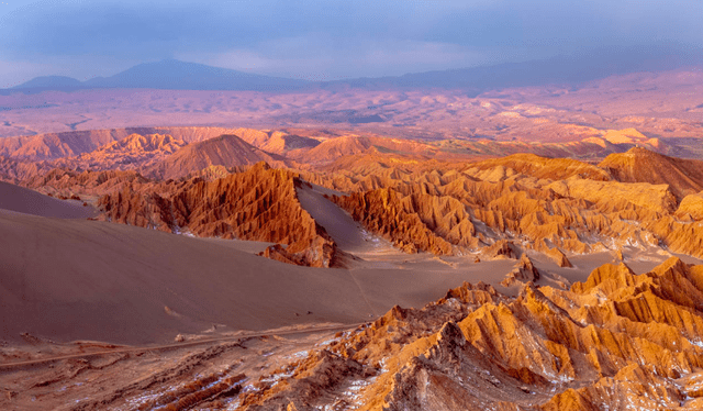  El desierto de Atacama ha sido utilizado como simulador de viajes al planeta Marte. Foto: National Geographic    