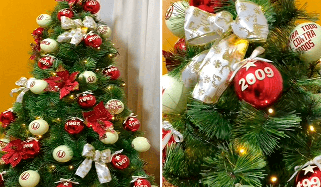  Árbol de Navidad con temática Crema es viral en TikTok. Foto: composición LR   