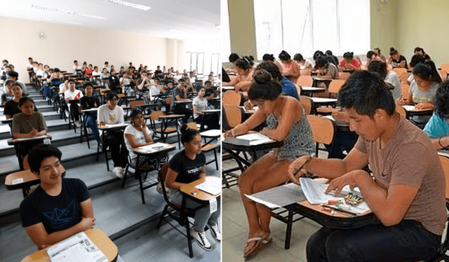 Peruanos rinden examen de admisión de la UNMSM en la primera fecha. Foto: composición LR<br><br>    