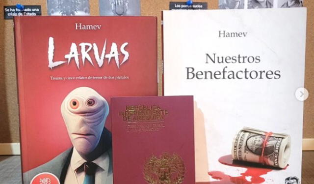 Aparte de la serie 'Larvas', Hamev ha publicado la novela 'Nuestros benefactores' (2021). Foto: Instagram   