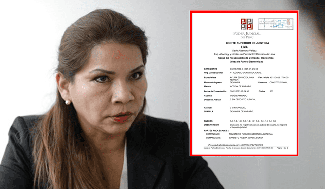  Marita Barreto solicitó protección a la Corte IDH ante posibles represalias de Patricia Benavides. Foto: composición La República/ Carteas/ LucianoLopez/ X    