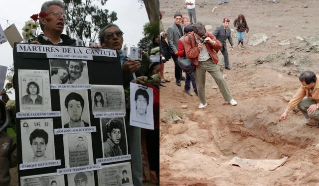 El 8 de julio de 1993, a días de cumplirse un año de la masacre en La Cantuta, efectuada en el gobierno de Alberto Fujimori, se hallaron unas fosas comunes en el distrito de Cieneguilla gracias a un reciclador. Foto: composición LR/archivo GLR   