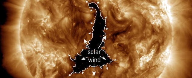  Imagen del agujero el 2 de diciembre. Foto: NASA / Space and weather   