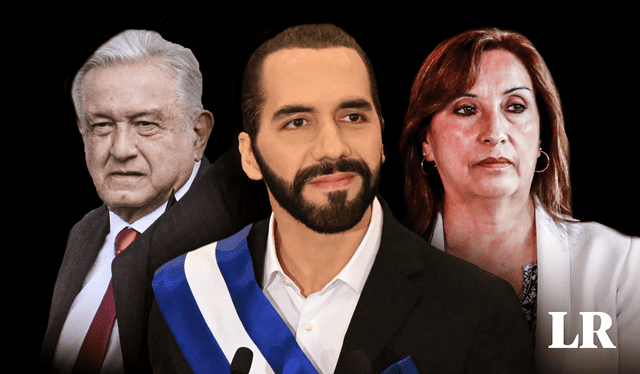 Nayib Bukele y AMLO son algunos de los presidentes con mejor aprobación de América Latina. Al otro lado de la lista se encuentra Dina Boluarte. Foto: composición LR/Fabrizio Oviedo/AFP    