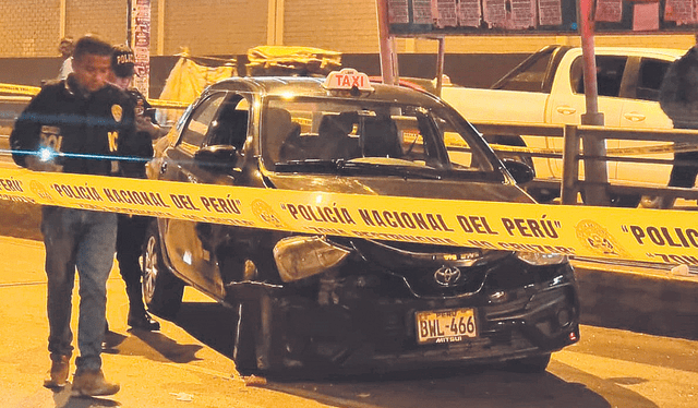  Crimen. Un taxista también fue asesinado a balazos en SJM. Foto: La República    