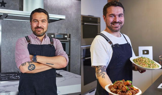 Giacomo Bocchio tiene un canal de YouTube en donde miles de seguidores aprenden a cocinar con sus recetas. Foto: composición LR/captura de Instagram   