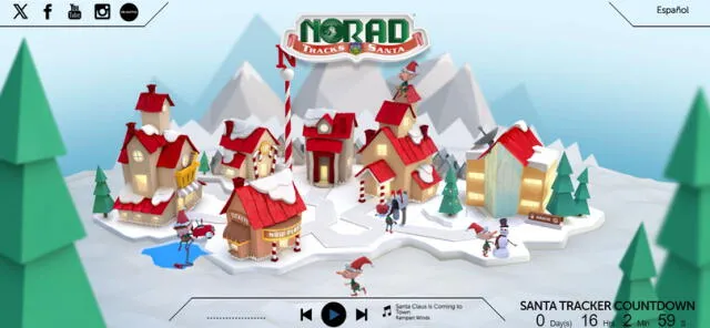 Así funciona el aplicativo por Navidad | Foto: NORAD   