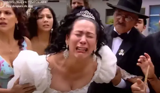 La última posible boda de 'Teresita' fue con Mariano Pendeivis. Foto: captura América TV   
