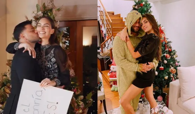 Natalie y Yaco suelen felicitaren sus redes sociales a sus seguidores por las fiestas de fin de año. Foto: composición LR/captura de Instagram   