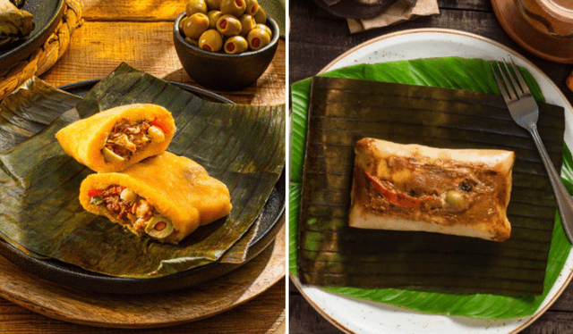  Hallaca venezolana vs. tamal peruano. Foto: composición LR    