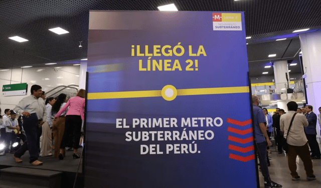  Primer metro subterráneo del Perú. Foto: Andina    