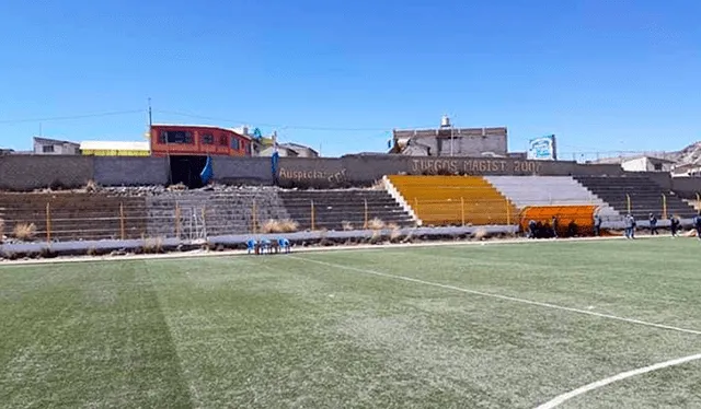  El estadio monumental de Ananea, en Puno, se encuentra a más de 4.000 m s. n. m.   