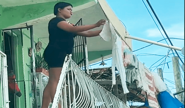 TikTok viral, Mujer utiliza cable de poste para tender su ropa y usuarios  dicen: “No quiere llegar a enero”, República Dominicana, Video, Video  viral