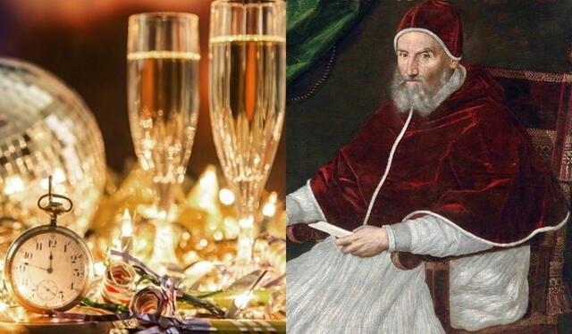 El papa Gregorio XIII creó el Calendario Gregoriano en donde el 1 de enero es proclamado el inicio del año. Foto: composición LR/Freepik/Facebook   